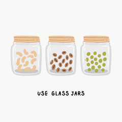 Eco life style without plastic.