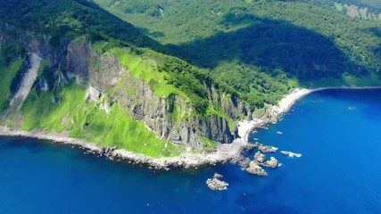 Shiretoko peninsula coastal view