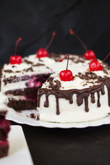 CAKE WITH CHERRY