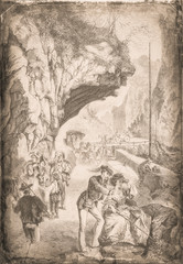 The way over the Brünig - Illustration, Switzerland, 1870-1879, 19th Century, 19th Century Style