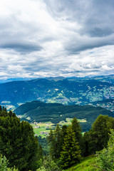 Alpe di Siusi, Seiser Alm with Sassolungo Langkofel Dolomite, a view of a mountain