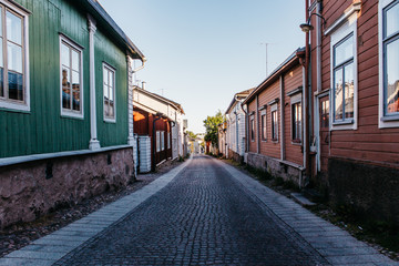 Fototapeta na wymiar Old town in Finland