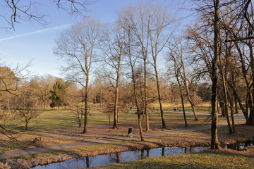 Parco pubblico di Monza città in Italia, Public park in monza city in Italy	