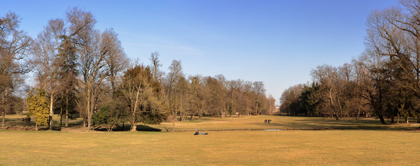 Parco pubblico di Monza città in Italia, Public park in monza city in Italy	