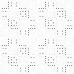 Abstract seamless pattern of dotted squares.