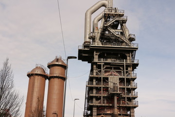 Auf dem alten Hüttenareal in Neunkirchen (Saar) im Saarland