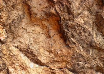 Stones texture and background. Natural brown rock texture