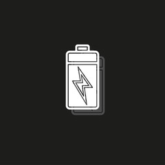 vector Battery charging - power Battery illustration, electricity symbol - energy sign