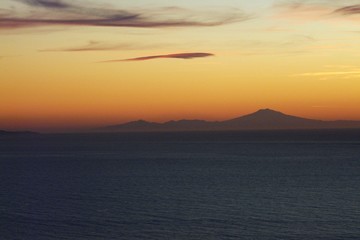 Etna coucher de soleil