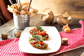 Delicious food and art