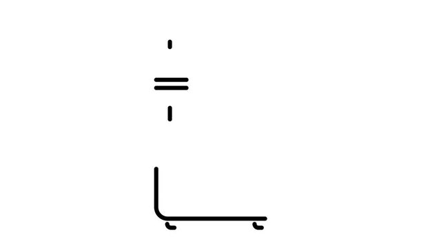 line icon animation fridge
