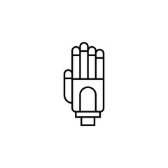 Robotics robot hand outline icon. Signs and symbols can be used for web, logo, mobile app, UI, UX