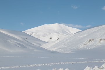 Fototapeta na wymiar fabulous winter photos .Bingol Turkey