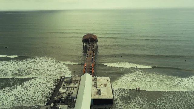 cocoa beach florida cloudy day