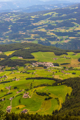 Alpe di Siusi, Seiser Alm with Sassolungo Langkofel Dolomite view of Kastelruth castelrotto