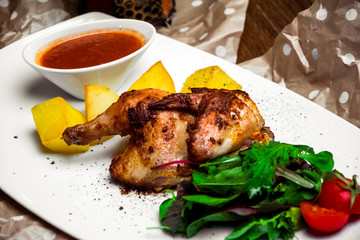 Delicious food and art