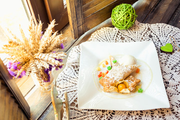Delicious food and art