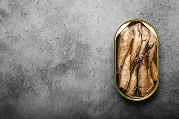 Canned smoked fish