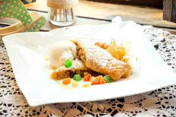 Delicious food and art