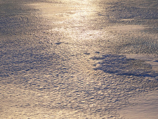 Winter countryside landscape.