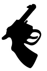 A gun silhouette vector