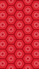 Ornate geometric pattern and abstract colored background