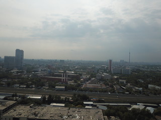 Obraz premium Panorama sity copter moscow 