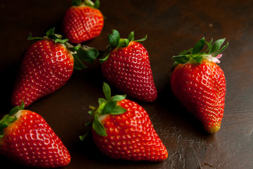 Fresas en la mesa