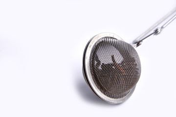 Strainer for making tea with space for inscription