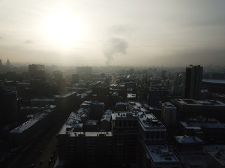 Panorama sity copter moscow 