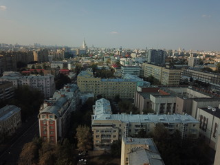 Panorama sity copter moscow 