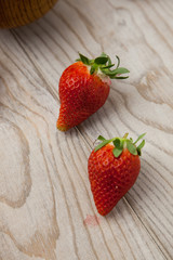 Fresas en la mesa