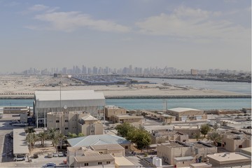 Obraz premium vue panoramique sur Dubaï et ses immeubles