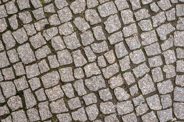 Boden aus Pflastersteinen