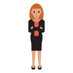 Executive businesswoman cartoon