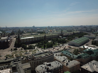 Moscow panorama sky view