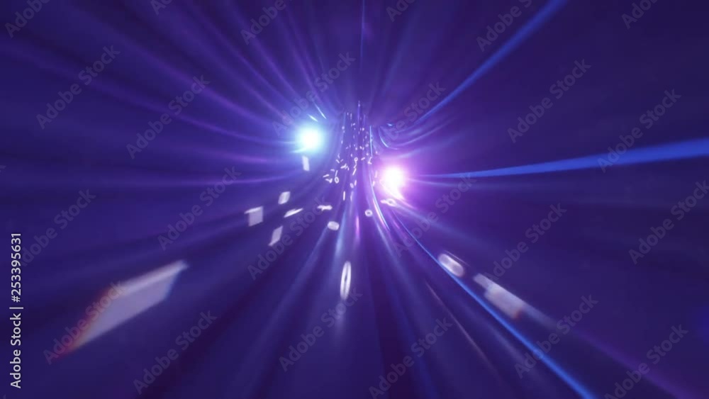 Poster wires cables binary fly through data internet power electric circuit fiber seamless loop animation