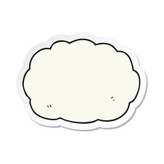 sticker of a cartoon cloud