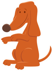cute brown dog cartoon animal character