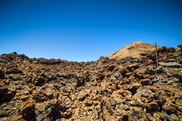 Beautiful landscape of  Teide national park, Tenerife, Canary island, Spain