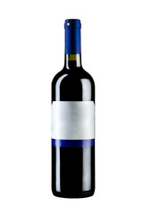 bottle of wine isolated