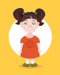 little girl in dress