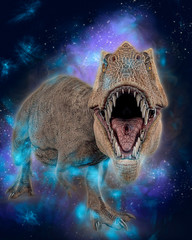 t-rex in white background © DM7