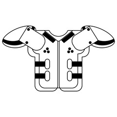american football armour symbol black and white