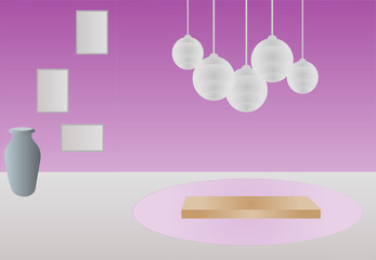 purple room interior