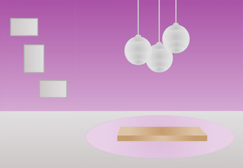 purple room interior