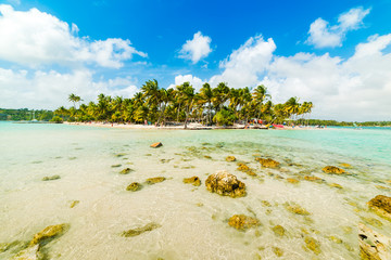 La Caravelle beach seen from the water