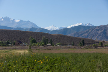 Beautiful mountain landscape in Karakol, Kyrgyzstan