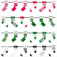 Christmas and new year seamless vector texture