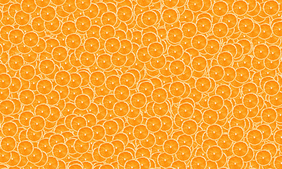 Orange fruit slices pattern design background.	